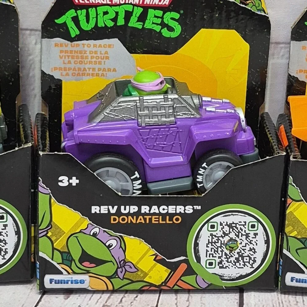 Teenage Mutant Ninja Turtles Rev Up Racers‎ Complete Set Of 4, Sealed New